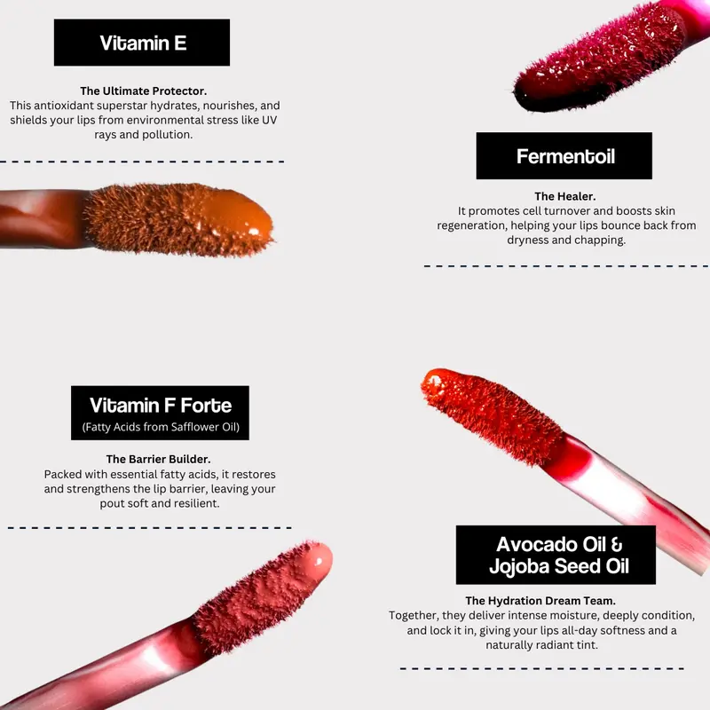 SHEEK Silky Sleek Lip Tint - All The Sheek You Need  [BUNDLNG 4 PCS] [Lip Tint 5g] Matte Finish Long Lasting Lip Tint Waterproof Brown Girl Brown Girl Lipstick Red Lipstik Paint 5