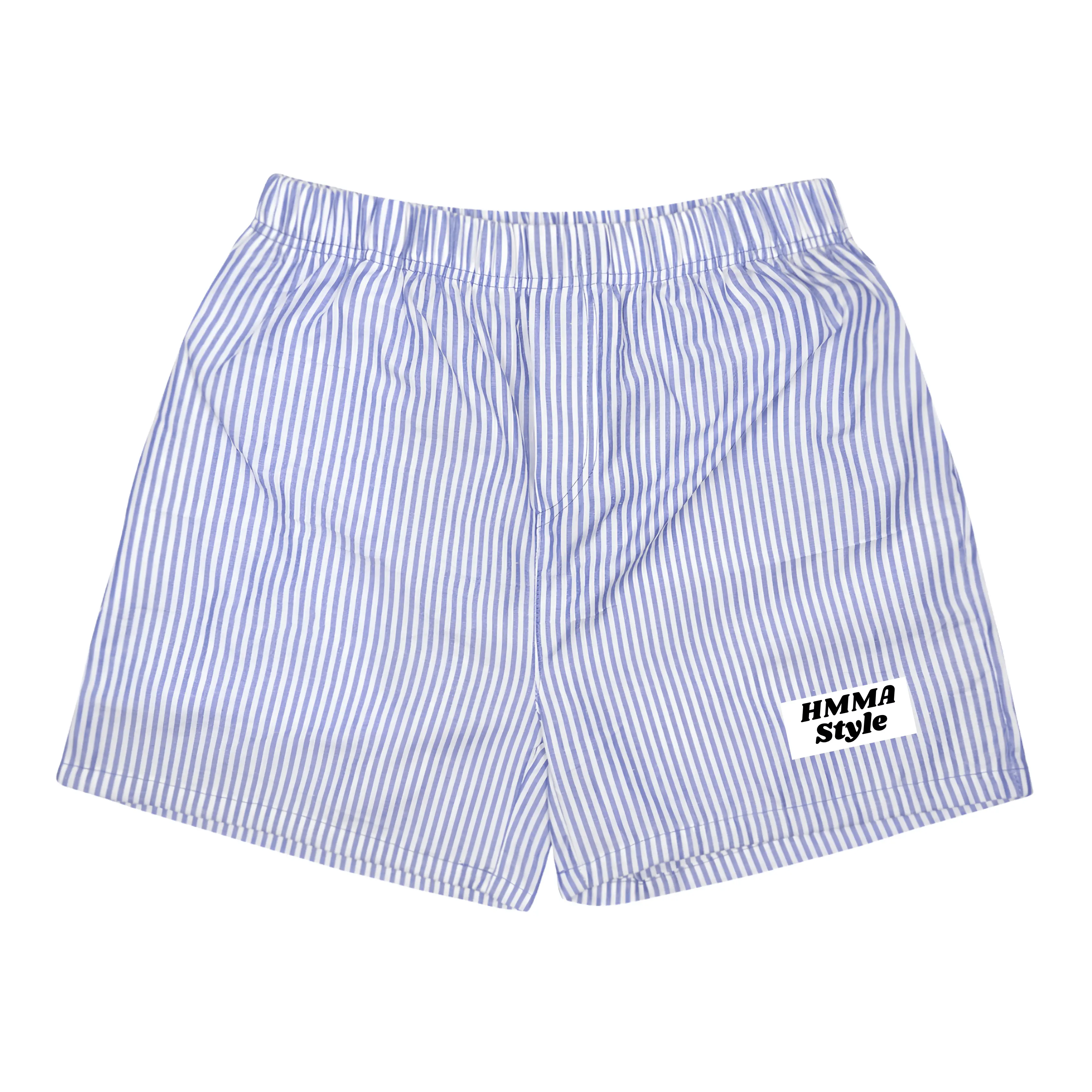 Celana Pendek Pria Wanita Kolor Boxer Motif Garis Garis Salur Murah Unisex Premium