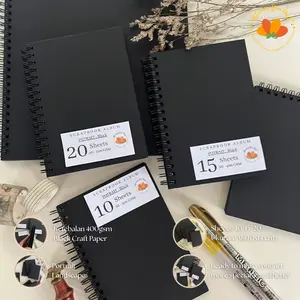 bloomingyourdays black scrapbook album vintage bukus scrapbook hitam scrapbook album polos | buku hitam diary journal kado anniversary ulangtahun