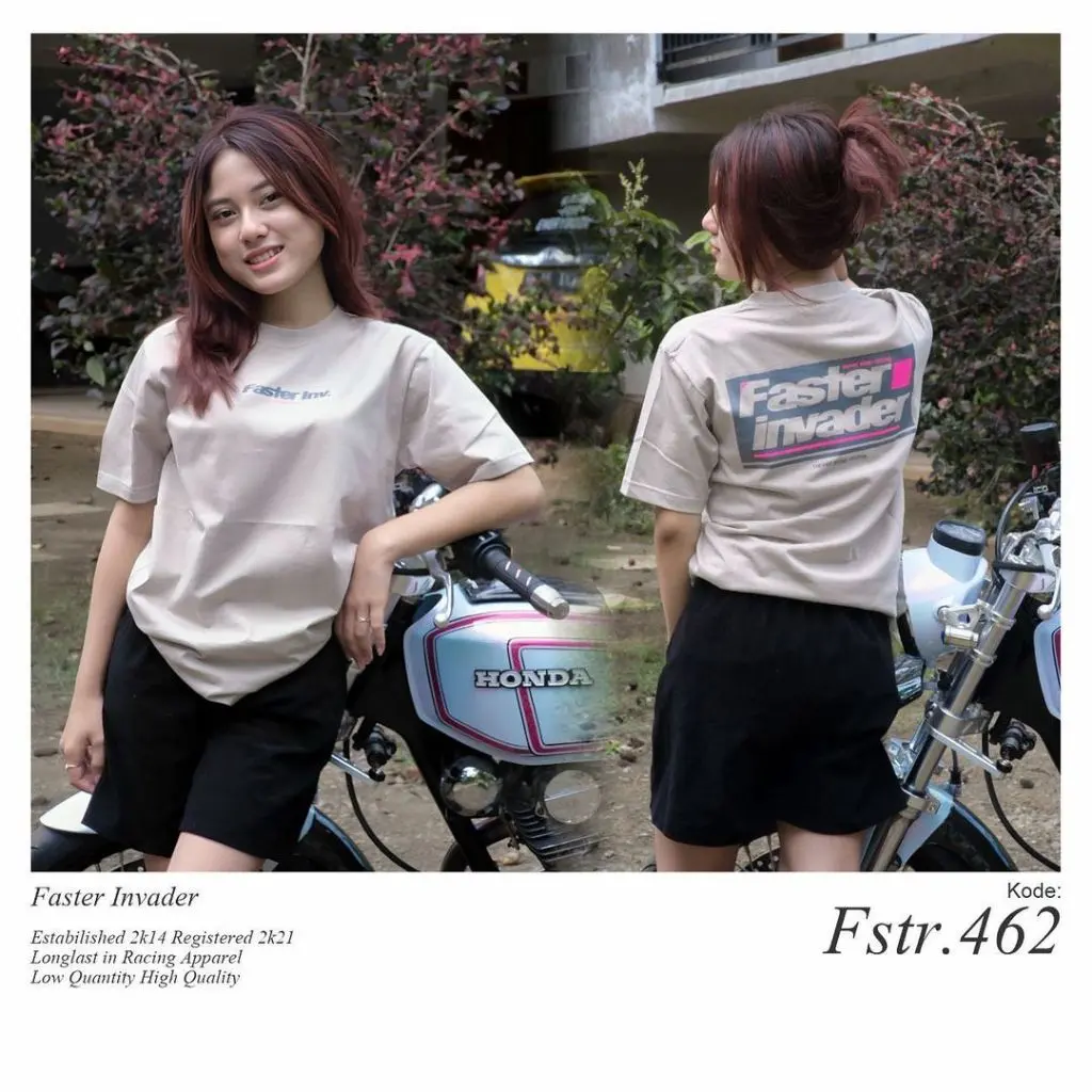 NEW T SHIRT FASTER INVADER KW MURAH / KAOS RACING PRIA WANITA TERBARU / BAJU KAOS OBLONG COWOK CEWEK RACING