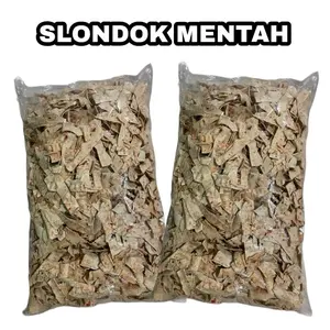 Kripik Singkong Slondok Mentah Gurih - Snack Cemilan Asin Keripik Pedas