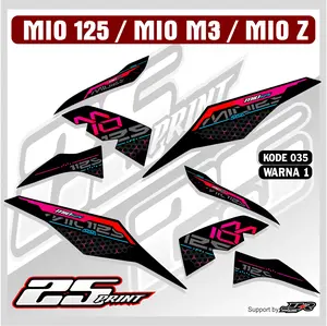 STRIPING YAMAHA MIO 125 SUDAH TERGUNTING RAPITINGGAL CABUT STICKER TERBARU MIO M3 MIO Z MIO 125 RACING TERBARU KODE 035