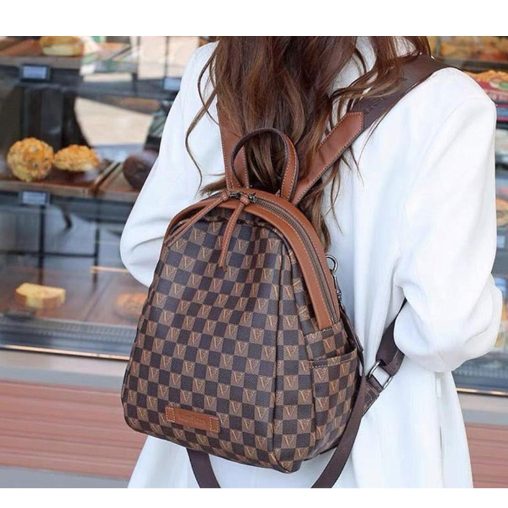 LOLOL Fashion Tas Wanita Tas Selempang  Tas Ransel  Tas Kulia Tas Sekolah  Tas ransel Terbaru 2024 -  A036-1 Backpack