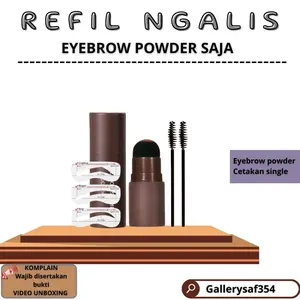 Eyebrow Powder Saja (Spolii & Cetakan Single+Bubuk powder )