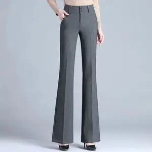 Celana Kantor Cutbray Wanita Resleting Kancing Kantong Nyaman Formal. Stretch Kerja