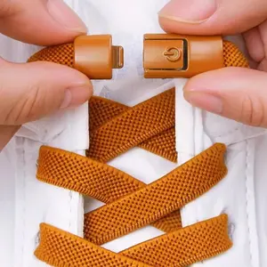 Tali Sepatu Satu Set Tanpa Ikat / Tali Sepatu Set Klip / Tali Sepatu Klip Tanpa Ikat / Tali Praktis