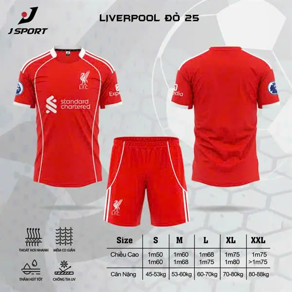 Áo đá bóng Liverpool mùa giải 2025 - 2026