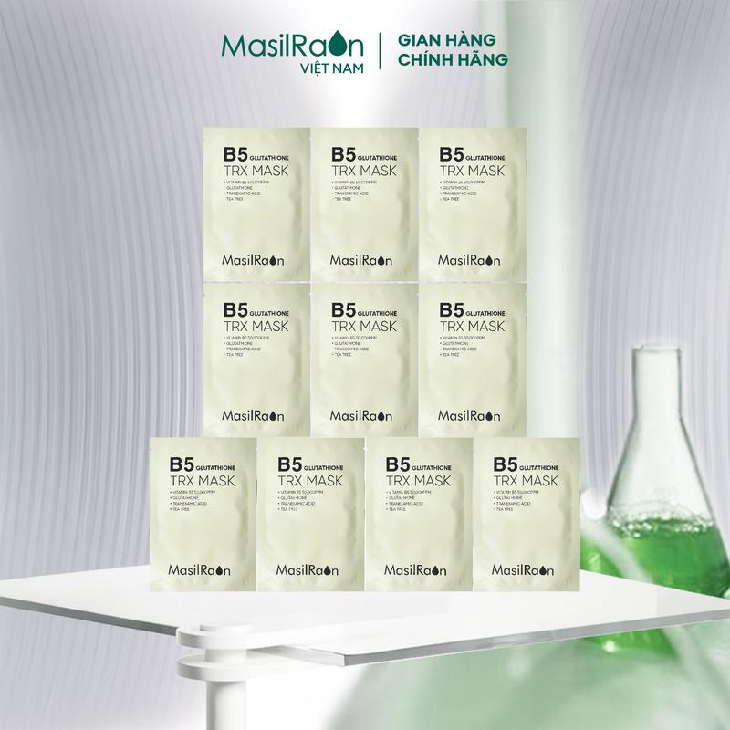 HV DD X26 - Combo 10 miếng mặt nạ B5 Glutathione TRX mask Masilraon