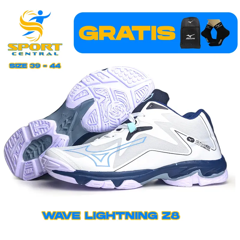 Sepatu Voli Mizuno WLZ8 Wave Lightning Z8 Hitam Sepatu Voli Sepatu Sporty Sepatu Olahraga Sepatu Badminton Sepatu Sport Pria Wanita Model Terbaru Terlaris Bisa COD 4