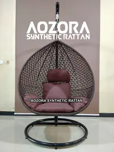 Ayunan Gantung Rotan Sintetis Standar Pear