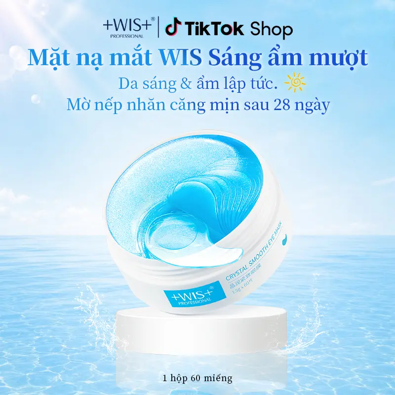 Mặt nạ mắt WIS dưỡng ẩm sáng da, giảm nếp nhăn săn chắc da chỉ sau 28 ngày! Mask thẩm thấu siêu nhanh, tự nhiên lành tính cho da nhạy cảm, công nghệ Hàn Quốc cho hiệu quả chống lão hóa chuyên sâu.Eye mask
