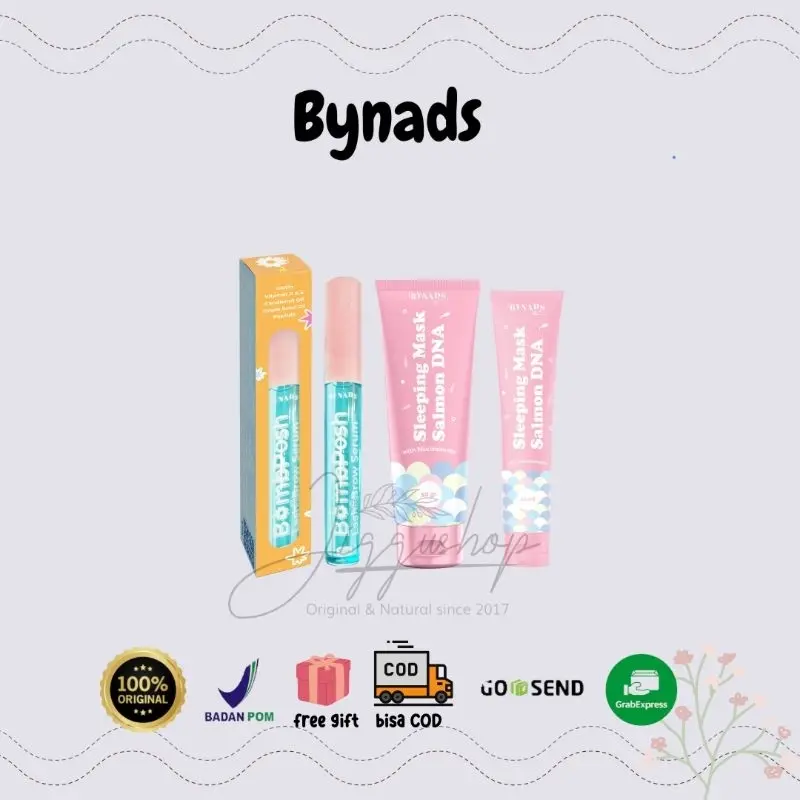 Bynads Sleeping Mask Salmon DNA 3in1 By Bynads.id moisturizer wash off mask by nads - bombposh 2in1 lash and brow serum