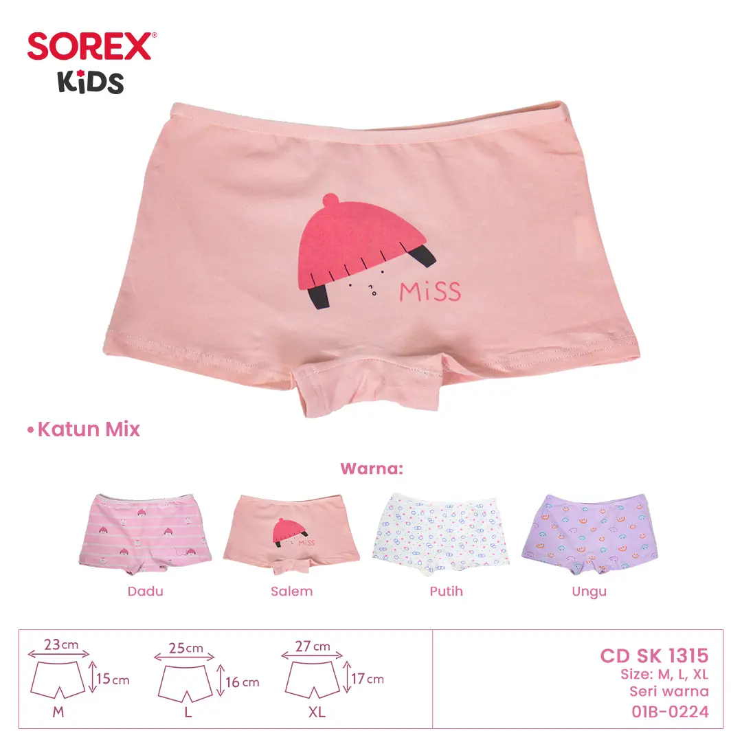 SOREX KIDS GIRL SK 1315 SMILE - CD CELANA DALAM ANAK PEREMPUAN