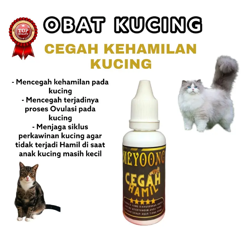 Vitamin Kucing anti hamil mencegah kehamilan Kucing 0
