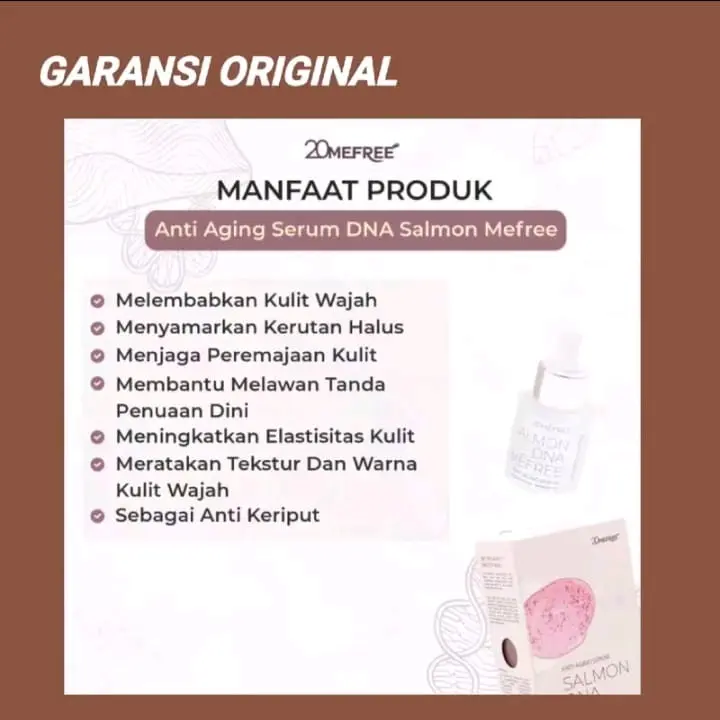 20Mefree Anti Aging Serum Salmon DNA Mefree - Anti Penuaan,Perawatan Kerutan Wajah, Serum Anti Aging dan Mengencangkan Kulit glow Mencerahkan Tetes Muka Vitamin Niacinamide Pencerah Berminyak Kering 3