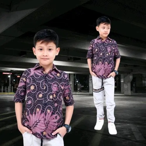 Baju Batik Anak Usia 1 sampai 12 Tahun Batik Anak Laki-laki Terbaru Katun 3