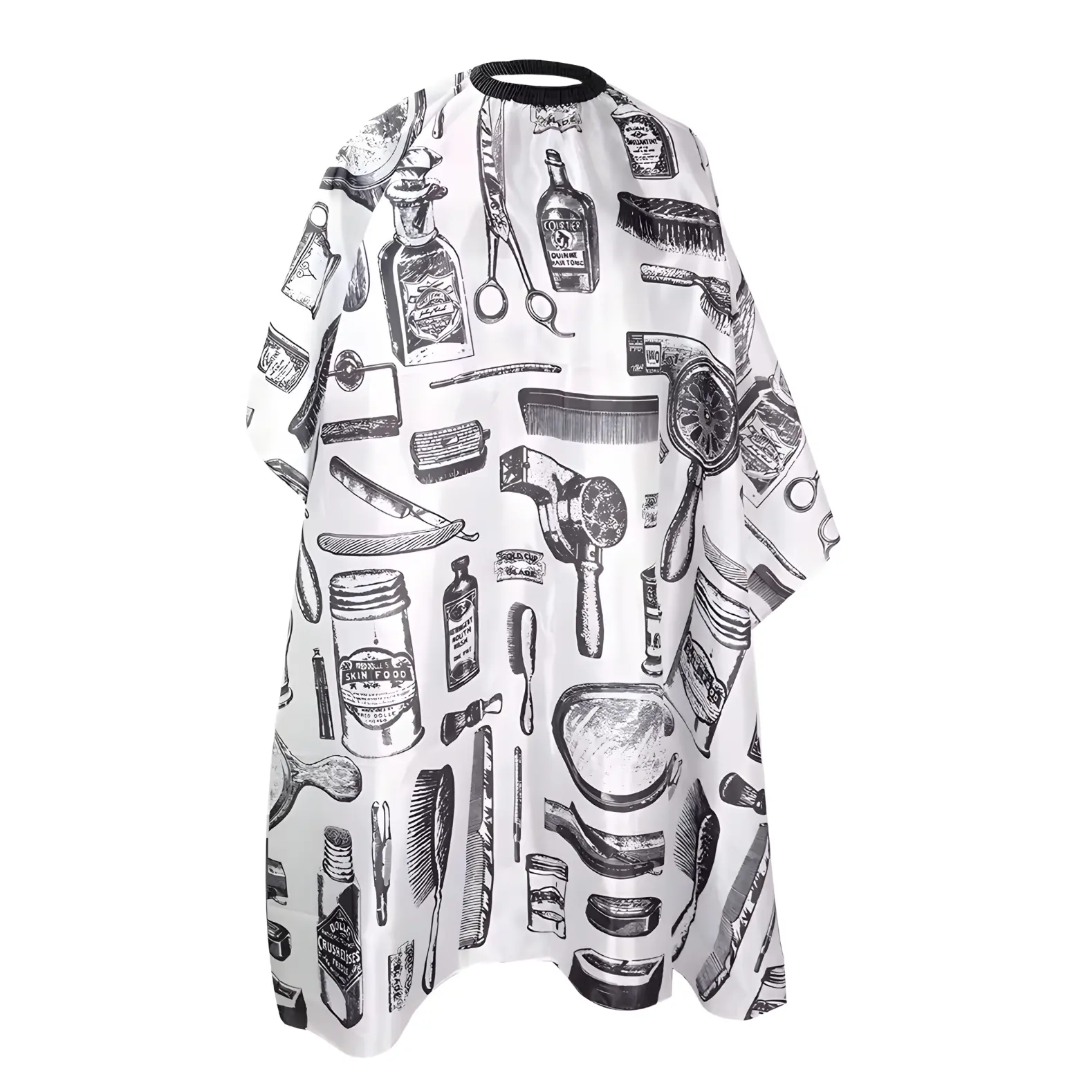 8. Putih Hitam Peralatan Barber