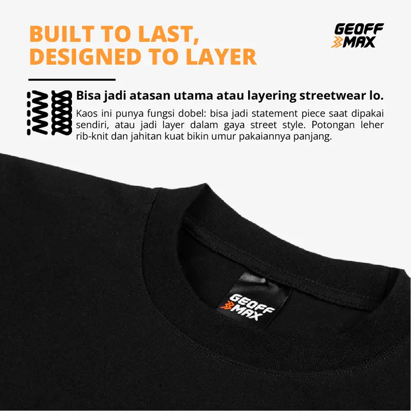 Geoff Max - Heavyweight 16s (Power16) - Pure Zerostink SS 16 Night Grey Baju Pocket Kaos Pria Wanita T-shirt Unisex 7
