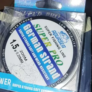 Aquasea Tali Pancing Nilon Germany Strand Pro 200m Senar Pancing Premium Invisible Tahan Lama & Kuat untuk Reel