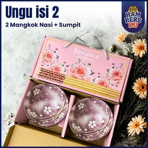 Kado Pernikahan Hampers Mangkok Keramik PEACH Souvenir Mangkuk Wedding Gift Hadiah Ulang Tahun Acara Birthday Anak