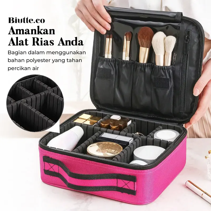 Tas Organizer Make Up Kosmetik Multifungsi 25.5x23x9.5cm - F118 4