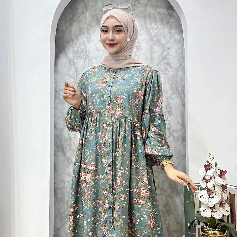 KIARA TUNIK - ATASAN RAYON MOTIF ADEM LEMBUT 2