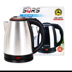 SQRS Electric Kettle 2.0L 500 Watt dengan Fitur Automatic Switch Off dan Desain Stainless Steel