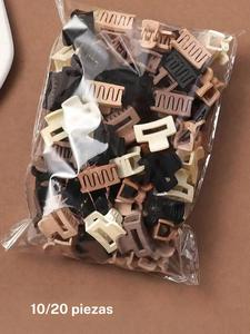 10/20pcs Pasadores Mini de Moda, Clip Versátil para Flequillo, Pequeña Pinza para Cabello Sencilla, Estilo Vintage Retro Pasador de Mandíbula, Pasadores para Cabello, Pinza para Cabello, Clip Atrapador de Cabello, Artículos Escolares, Universitarios