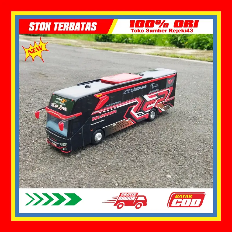 Bus EKA PERSADA KEN AROK miniatur bus detail super keren untuk hadiah si kecil dan si besar full interior keren Toys Control 6