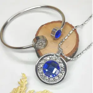 Satu set pakai Box + serti kalung kesehatan wanita quantum pendant bio energy Bahan Titanium Tidak Karat