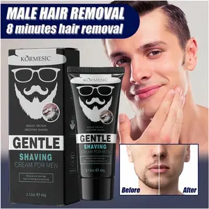 KORMESIC Krim Penghilang Bulu pria Permanen Hair Removal Cream Brewok  Perontok bulu Cepat Aman Tanpa Efek Samping Hair Removal Cream 60ml
