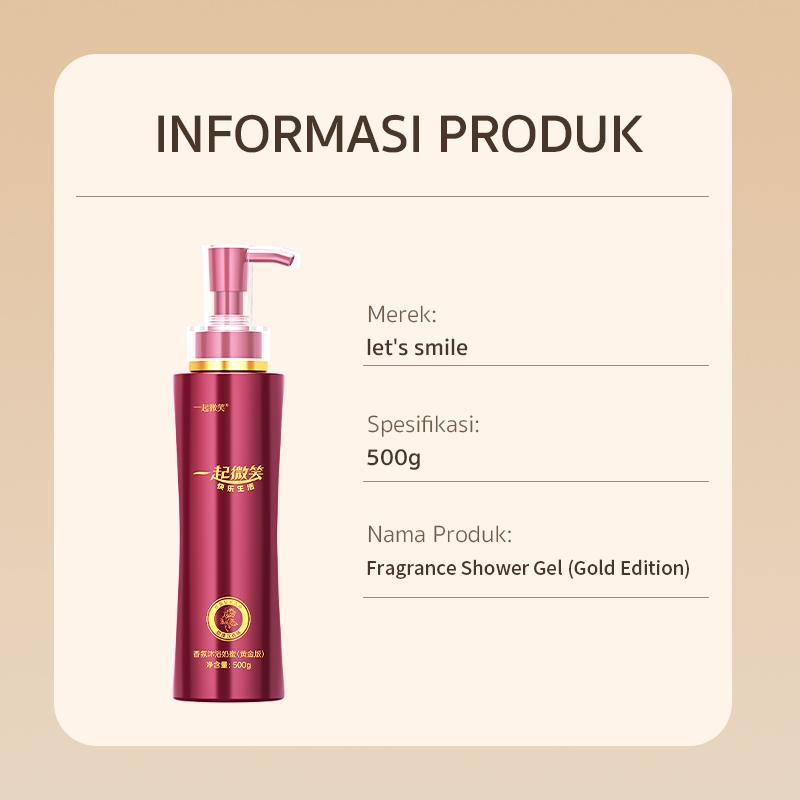 [Exclusive Deal] Let's Smile Aroma Hydrate Body Wash 500ml*2 Mencerahkan & Hydrating Berisi Hyaluronic Acid Untuk kulit Cantik dan Sehat Morbertpacking Kosmetik