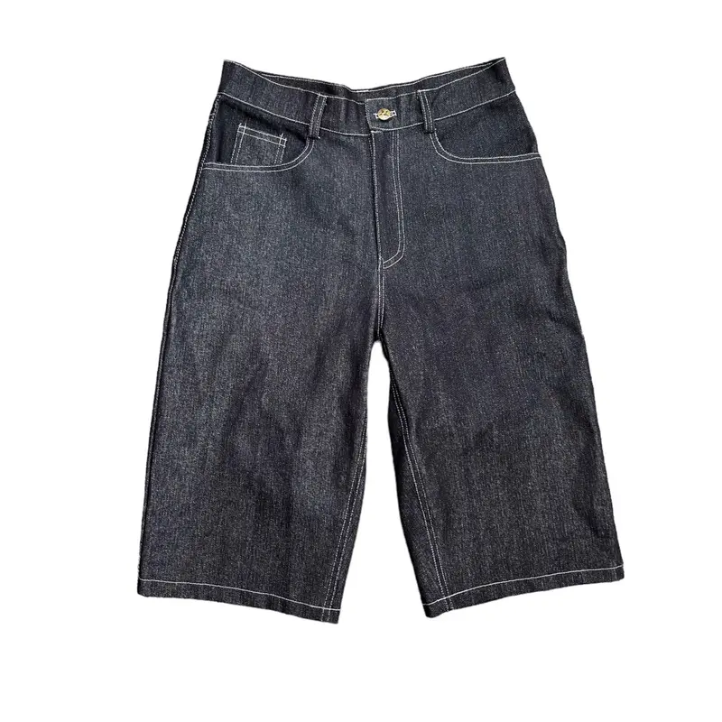 Celana Denim Jorts Denim Y2K Basic Hitam 13Oz Jeans 0