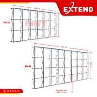 Gambar Extend BW-33 BW-36 BW-44 BW-48 Stand Display Banner Poster Event Jumbo Standard Size Backwall 230x230 230x460 305x305 305x605 cm Backdrop Indoor Spanduk Baliho Outdoor Portable - BW-33 + 18 pengunci rangka dari Foyu Photo Kota Administrasi Jakarta Selatan 5 Tokopedia