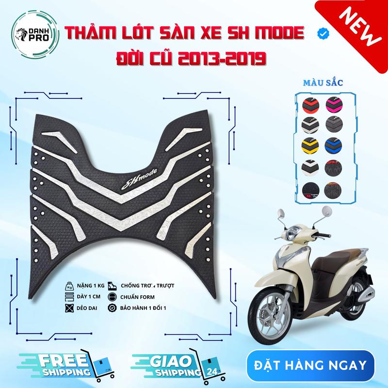 Thảm lót sàn xe SH mode 2013-2019,tấm trải sàn gác chân cao cấp nhiều màu.