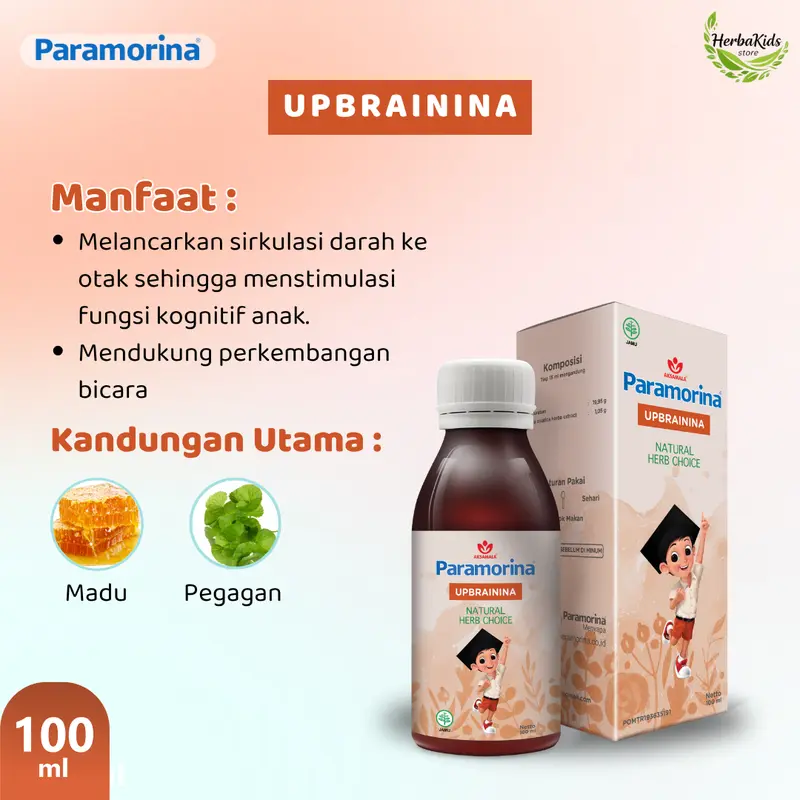Paket 3 Botol Paramorina (100 mL) Bebas Pilih | vitamin madu untuk Bayi 1 tahun keatas | Perawatan dari dalam untuk si kecil 1