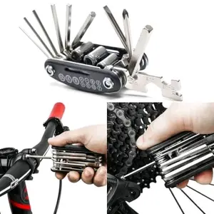 Kunci Shock Lipat Kunci Sepeda 16 pcs Tools 16in1 Kunci Obeng MINI MULTIFUNGSI