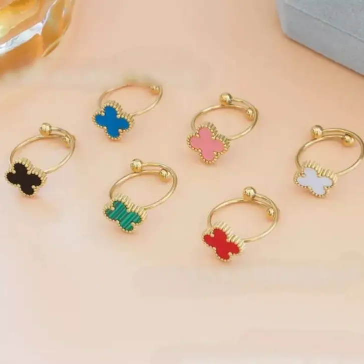 Cincin Wanita Titanium Anti Karat Anti Luntur - Model Adjustble - Rings Elegan Hadiah