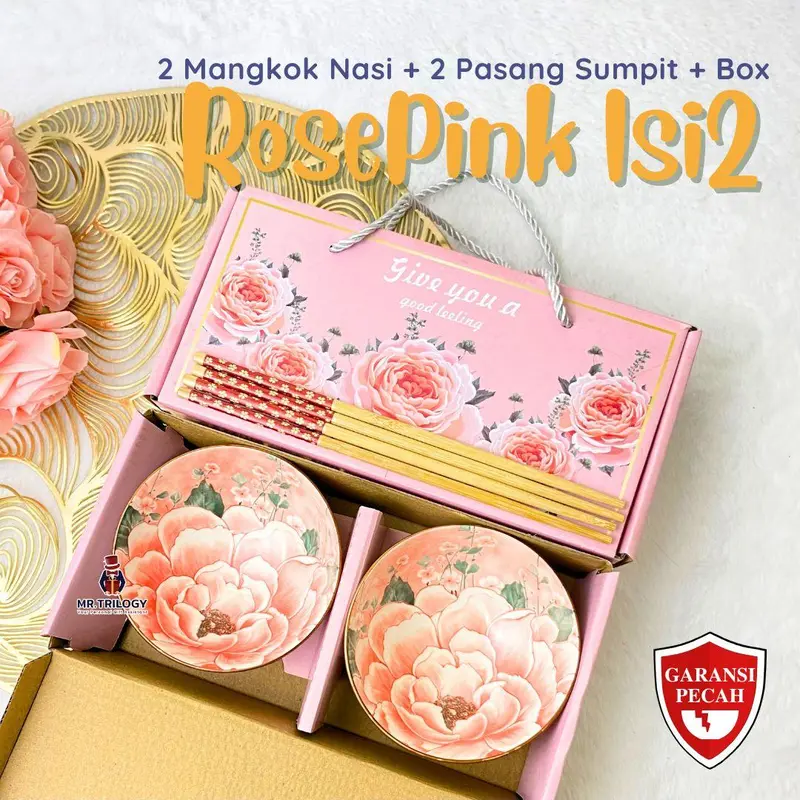 Kado Nikahan Bermanfaat Hampers Mangkok Keramik isi 2 RUSA Estetik Murah Kado Pernikahan Pengantin Wedding Bestie Mangkuk Nasi 0