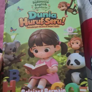 Habibi Buku Edukasi Anak 240 Kosakata & 14 Tema dengan Suara Hewan Asli Cocok untuk Usia 3+ Tahun Dunia Huruf Seru Buku Suara Bilingual 3 Bahasa Indonesia English Mandarin