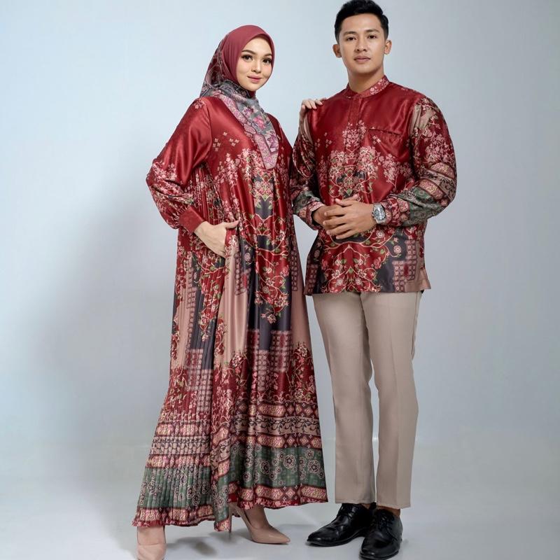 DYN Clothingline Iran Shiraz Couple Series | Couple Set Lebaran | Baju Couple Lebaran | Gamis Silk Couple | Fashion Muslim 3