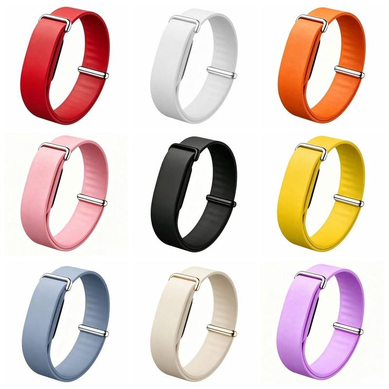nicefor Chất lượng cao Silicone Ban nhạc thể thao Mềm mại Thiết kế vòng lặp Dây đeo thiết bị theo dõi sức khỏe Có thể điều chỉnh Dây đeo cổ tay thay thế for Google Fitbit Air dành cho nam và nữ