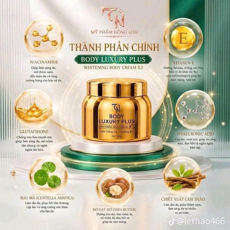 Kem Dưỡng Da Body Collagen X3 Plus -Hỗ Trợ Dưỡn