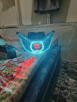 Product Review of Reflektor lampu depan BEAT DELUXE BILED GEN 1 2020-2023 MATRIX X1 ukuran 4,5 inc Motorcycle Foto from P**🤙 1