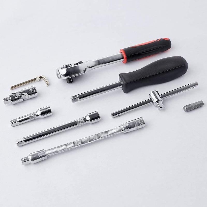 Product Introduction of 【SG Seller】Truslink 46Pcs Ratchet Wrench Socket Tools Set Metric 1/4'' Drive Screwdriver with Free Box Chrome Vanadium Tools Set Cr-V Mechanic for Car, DIY and Repair 4