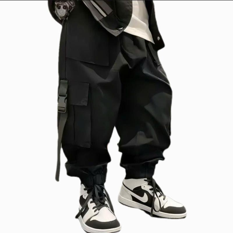   Voikit  VQKK04 Quần kaki túi hộp phối khoá phong cách cho bé trai chất liệu kaki mềm dáng thụng bo ống chân size từ 13-40kg 3 màu đen xanh và nâu  quần thụng bé trai 