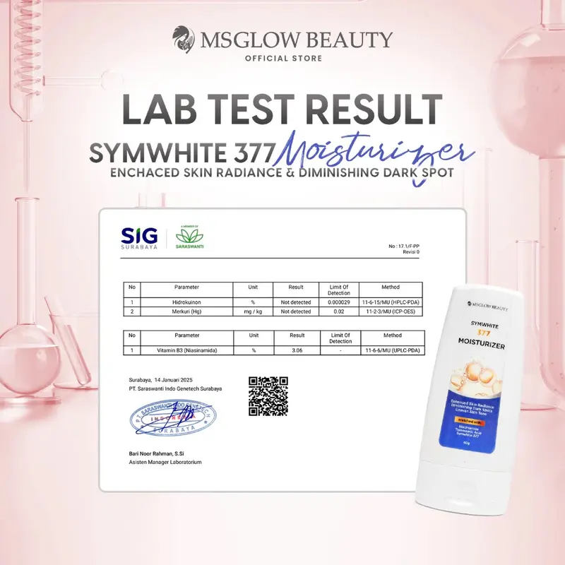 MS GLOW SYMWHITE 377 / CALM BLEMISH MOISTURIZER 40 GR ORIGINAL 7