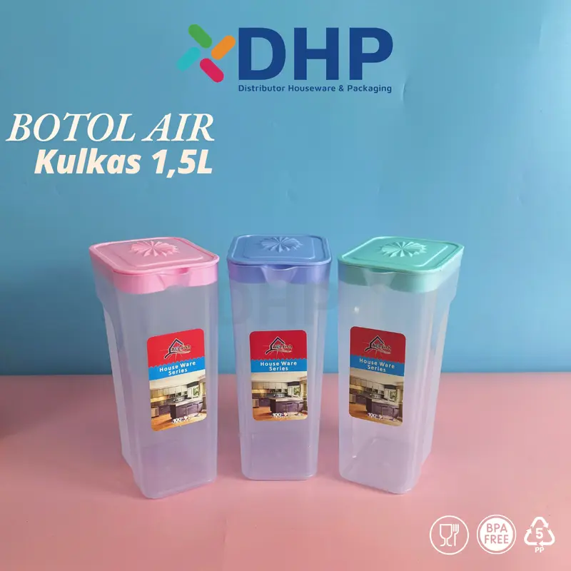 [ALX] Botol Air Kulkas (1 Liter) Water Jug Utsuri Tempat Air Minum 1000ml Plastik MURAH MERIAH Tahan Lama Tidak Mudah Pecah 0