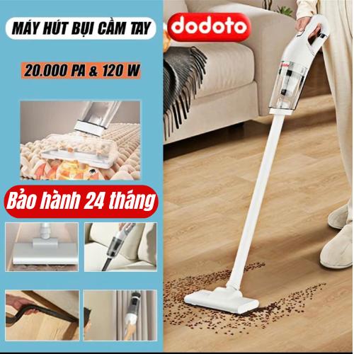 Máy hút bụi cầm tay mini không dây dodoto hút bụi sàn nhà, ô tô, giường đệm lực hút 20000 pa Làm Sạch