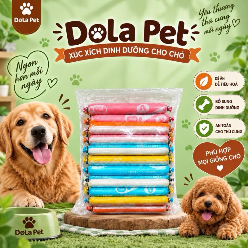 Xúc Xích Taotaopet Cho Chó Mèo Gói 20 Cây – Snack Thưởng Dinh Dưỡng, Thơm Ngon, Dễ Ăn Cho Thú Cưng